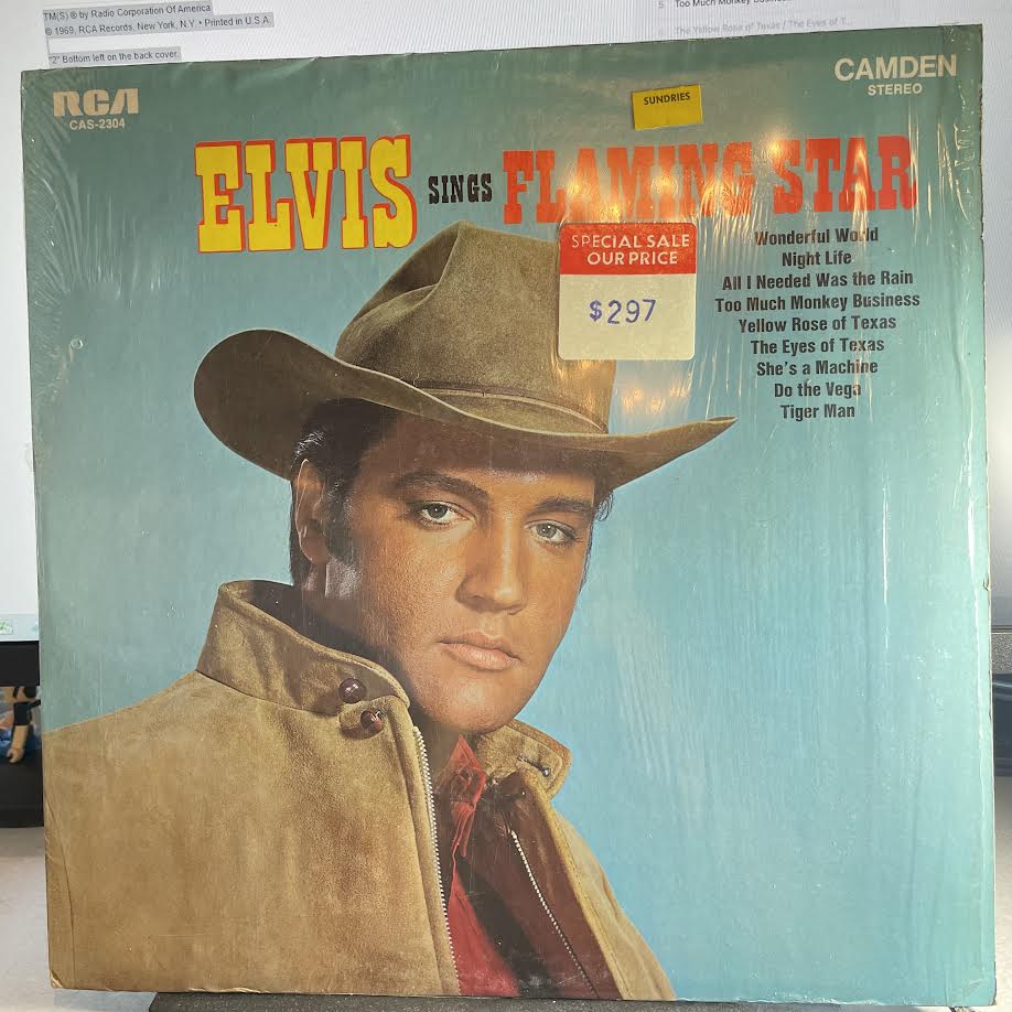 Elvis Presley - Elvis Sings Flaming Star (VINYL) | Very Good Plus (VG+) Excellent+ (EX+) - ROCK / USED *VERY GOOD+*