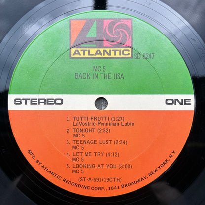 MC5 - Back In The USA (VINYL LP) | Very Good Plus (VG+) Very Good Plus (VG+) - ROCK / USED *VERY GOOD+*