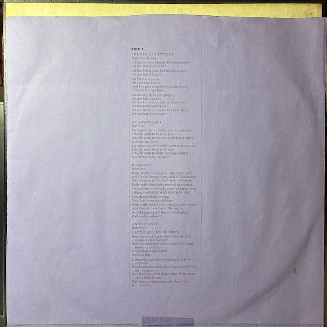 All Things Must Pass (3x VINYL BOX) | Very Good Plus (VG+) Very Good Plus (VG+) - ROCK / USED *VERY GOOD+*