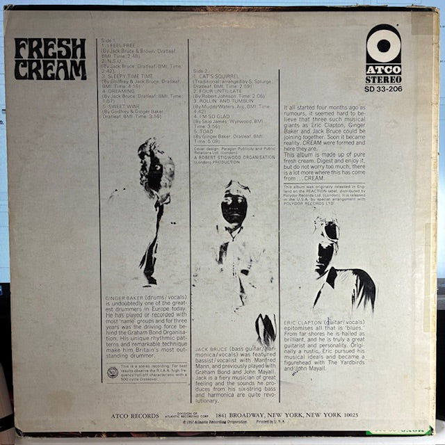 Fresh Cream (VINYL) | Very Good Plus (VG+) Very Good Plus (VG+) - ROCK / USED *VERY GOOD+*