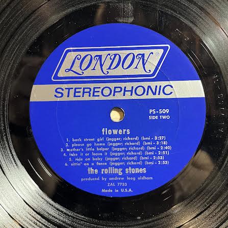 Flowers (VINYL) | Very Good Plus Plus (VG++) Excellent (EX) - ROCK / USED *VERY GOOD+*