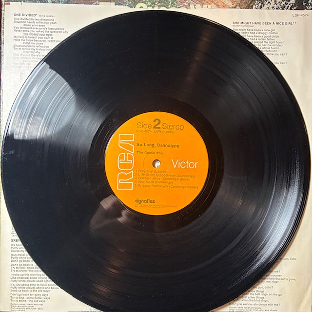 So Long, Bannatyne (VINYL) | Very Good Plus Plus (VG++) Very Good Plus (VG+) - ROCK / USED *VERY GOOD++*