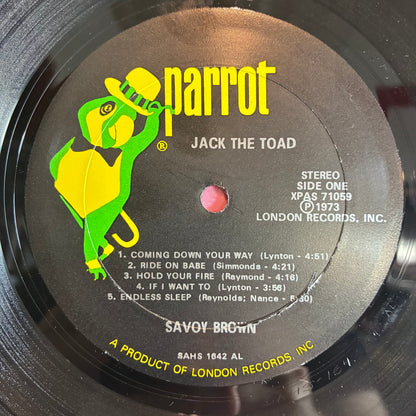 Savoy Brown - Jack The Toad (VINYL) | Very Good Plus (VG+) Excellent (EX) - ROCK / USED *VERY GOOD+*