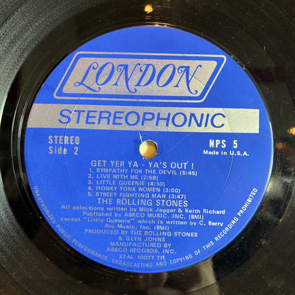 Get Yer Ya-Ya's Out! - The Rolling Stones In Concert (VINYL) | Very Good Plus (VG+) Very Good (VG) - ROCK / USED *VERY GOOD+*