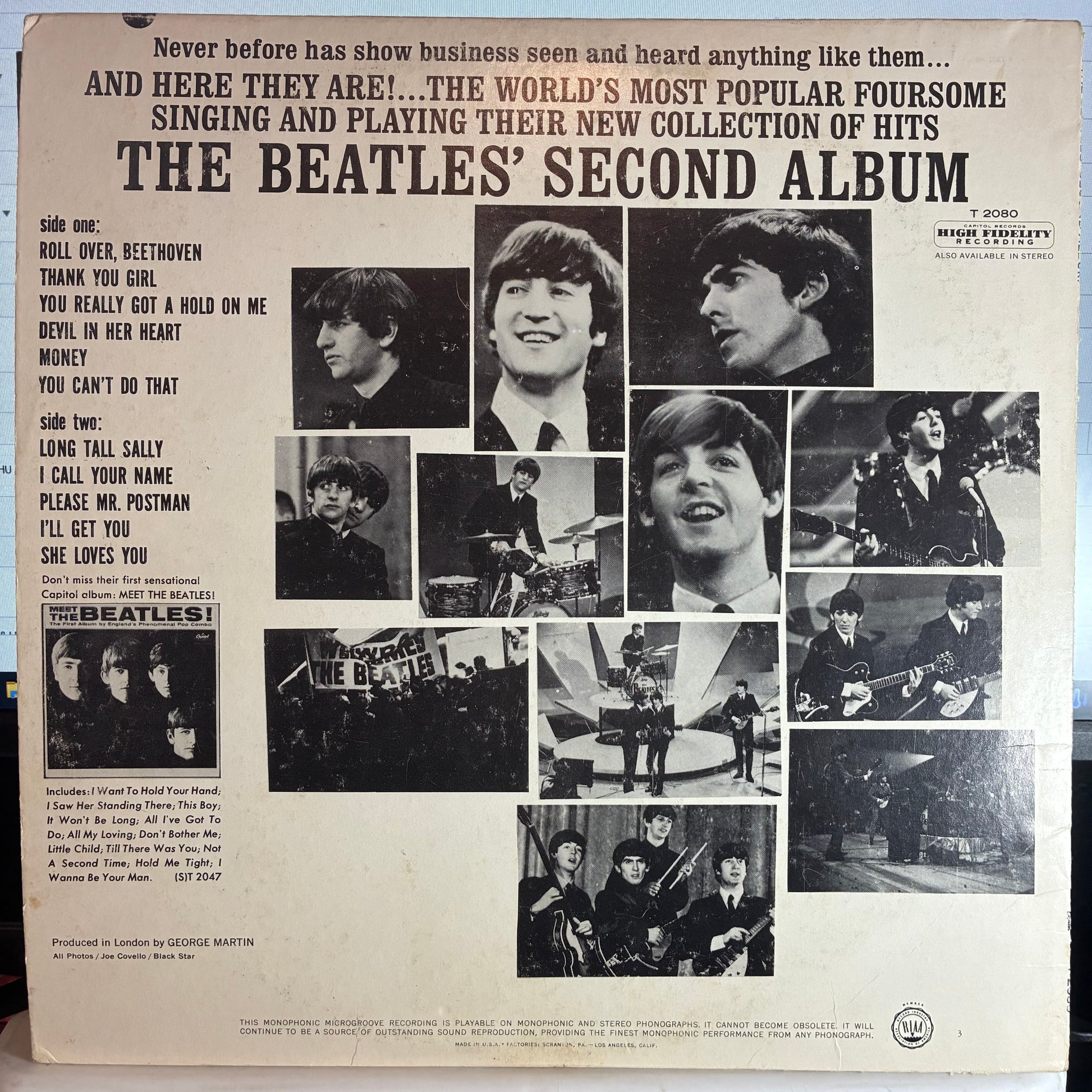 The Beatles' Second Album (VINYL) | Very Good Plus (VG+) Very Good Plus Plus (VG++) - ROCK / USED *VERY GOOD+*