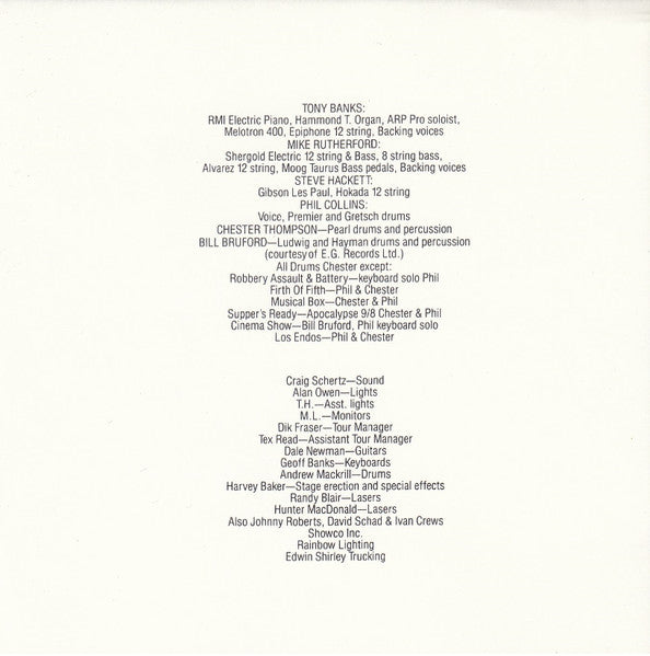 Genesis - Seconds Out (2xCD) | Very Good Plus (VG+) Very Good Plus (VG+) - ROCK / USED *VERY GOOD+*