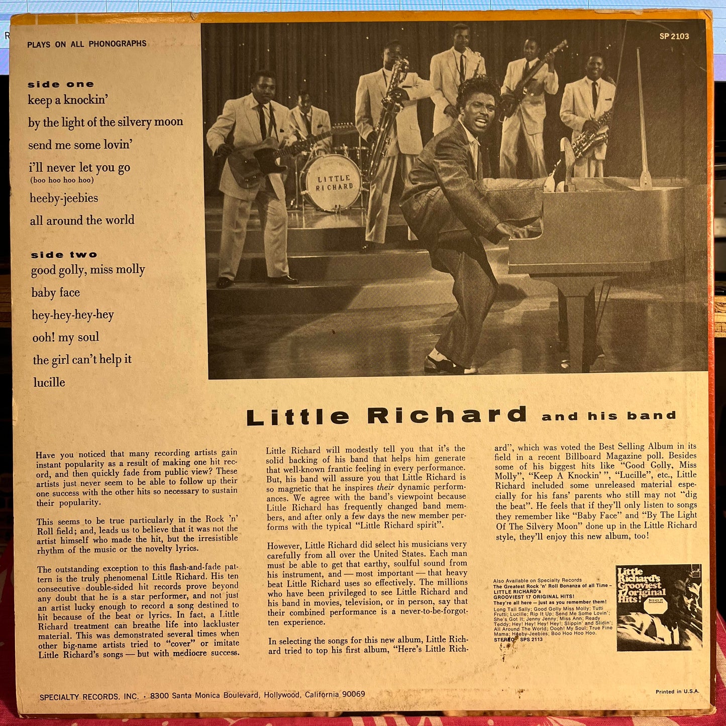 Little Richard - Little Richard *REISSUE* | Very Good Plus (VG+) Very Good Plus (VG+) - ROCK / USED *VERY GOOD++*