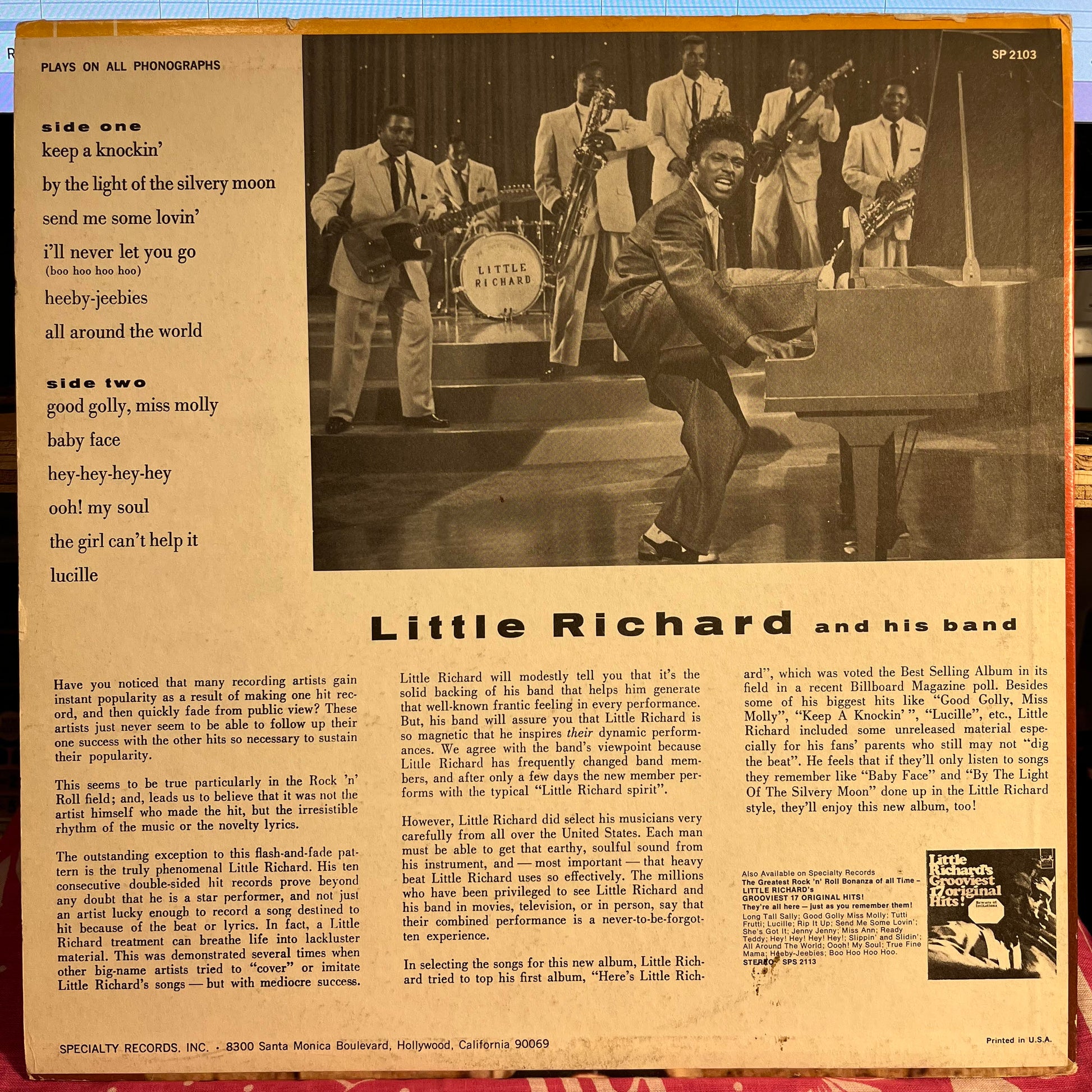 Little Richard - Little Richard *REISSUE* | Very Good Plus (VG+) Very Good Plus (VG+) - ROCK / USED *VERY GOOD++*