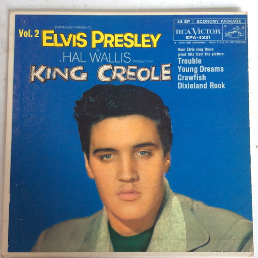 King Creole Vol.2 (7" VINYL) | Very Good (VG) Very Good Plus (VG+) - ROCK / USED *VERY GOOD+*
