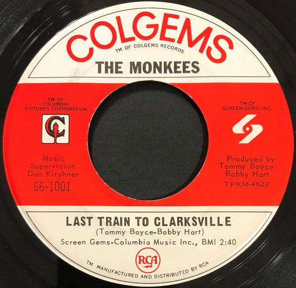 Last Train To Clarksville (7" VINYL) | Very Good Plus (VG+) Near Mint (NM or M-) - ROCK / USED *VERY GOOD+*