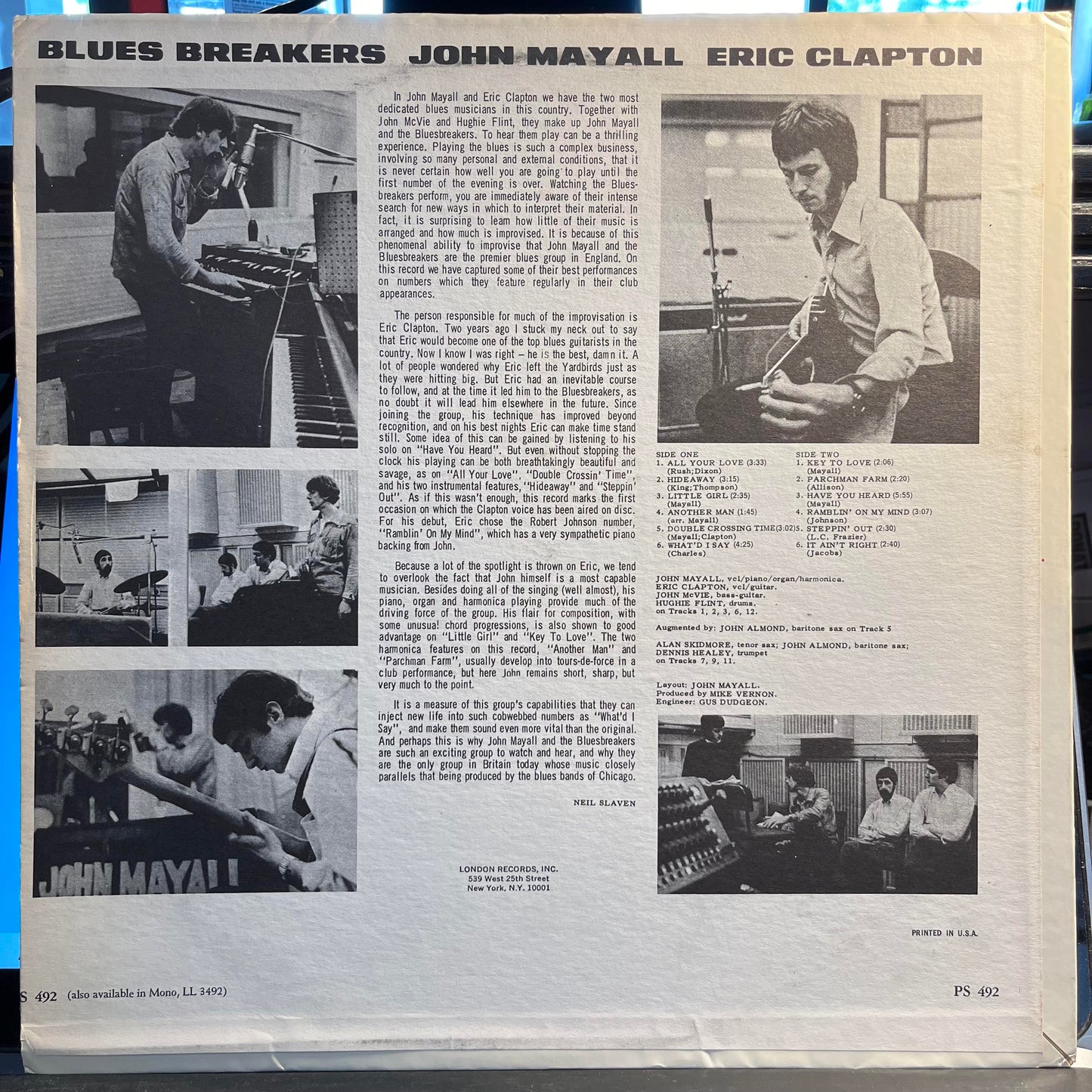 John Mayall - Blues Breakers *PHILIPS/US* | Very Good Plus (VG+) Excellent (EX) - ROCK / USED *VERY GOOD+*