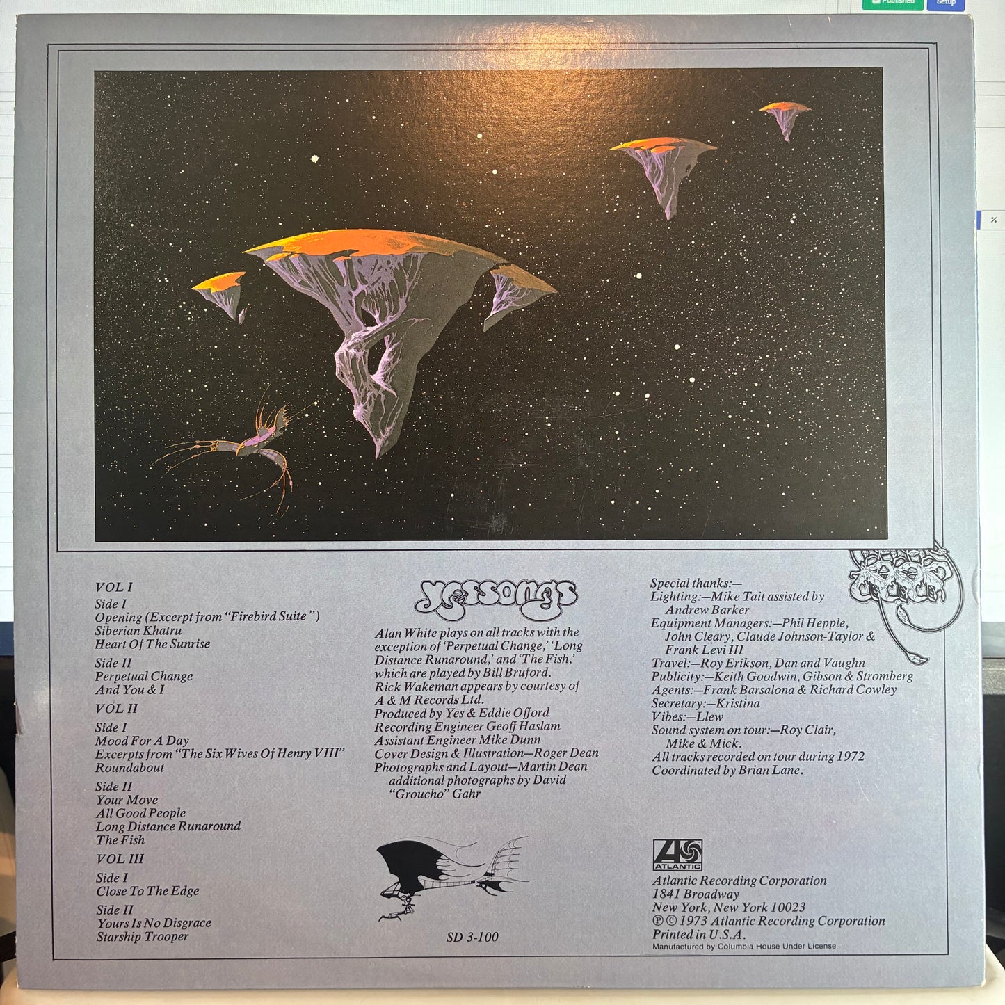 Yes - Yessongs (3x VINYL) | Very Good Plus (VG+) Excellent+ (EX+) - ROCK / USED *VERY GOOD+*