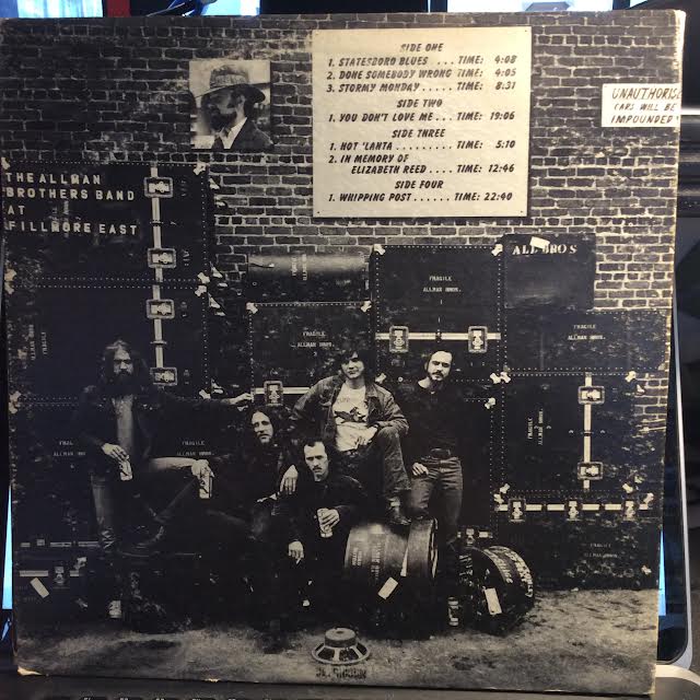 The Allman Brothers Band At Fillmore East (2xVINYL) | Very Good Plus (VG+) Very Good Plus (VG+) - ROCK / USED *VERY GOOD+*