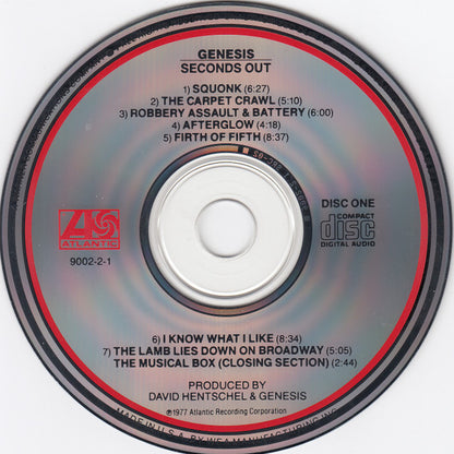 Genesis - Seconds Out (2xCD) | Very Good Plus (VG+) Very Good Plus (VG+) - ROCK / USED *VERY GOOD+*