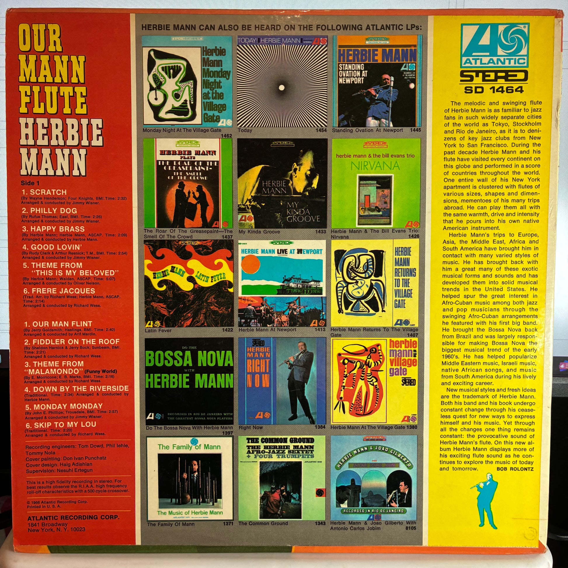 Our Mann Flute (VINYL) | Very Good Plus (VG+) Excellent (EX) - ROCK / USED *VERY GOOD+*