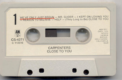 Carpenters - Close To You (CASSETTE) | Very Good Plus (VG+) Excellent (EX) - ROCK / USED *VERY GOOD+*