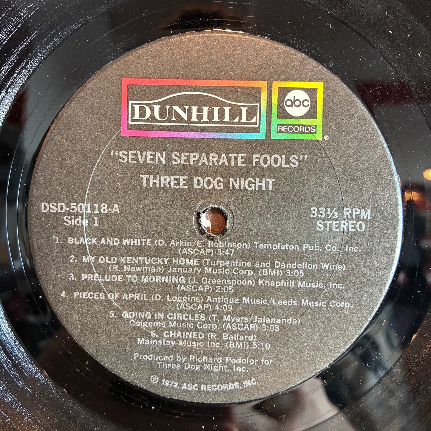 Seven Separate Fools (VINYL) | Very Good Plus (VG+) Very Good (VG) - ROCK / USED *VERY GOOD+*
