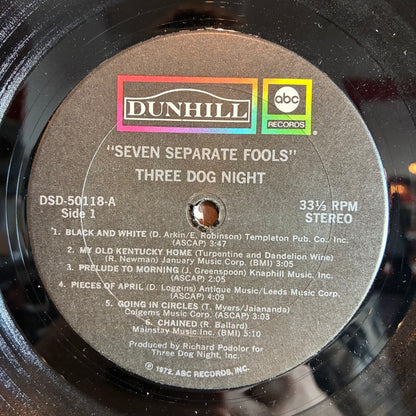Seven Separate Fools (VINYL) | Very Good Plus (VG+) Very Good (VG) - ROCK / USED *VERY GOOD+*