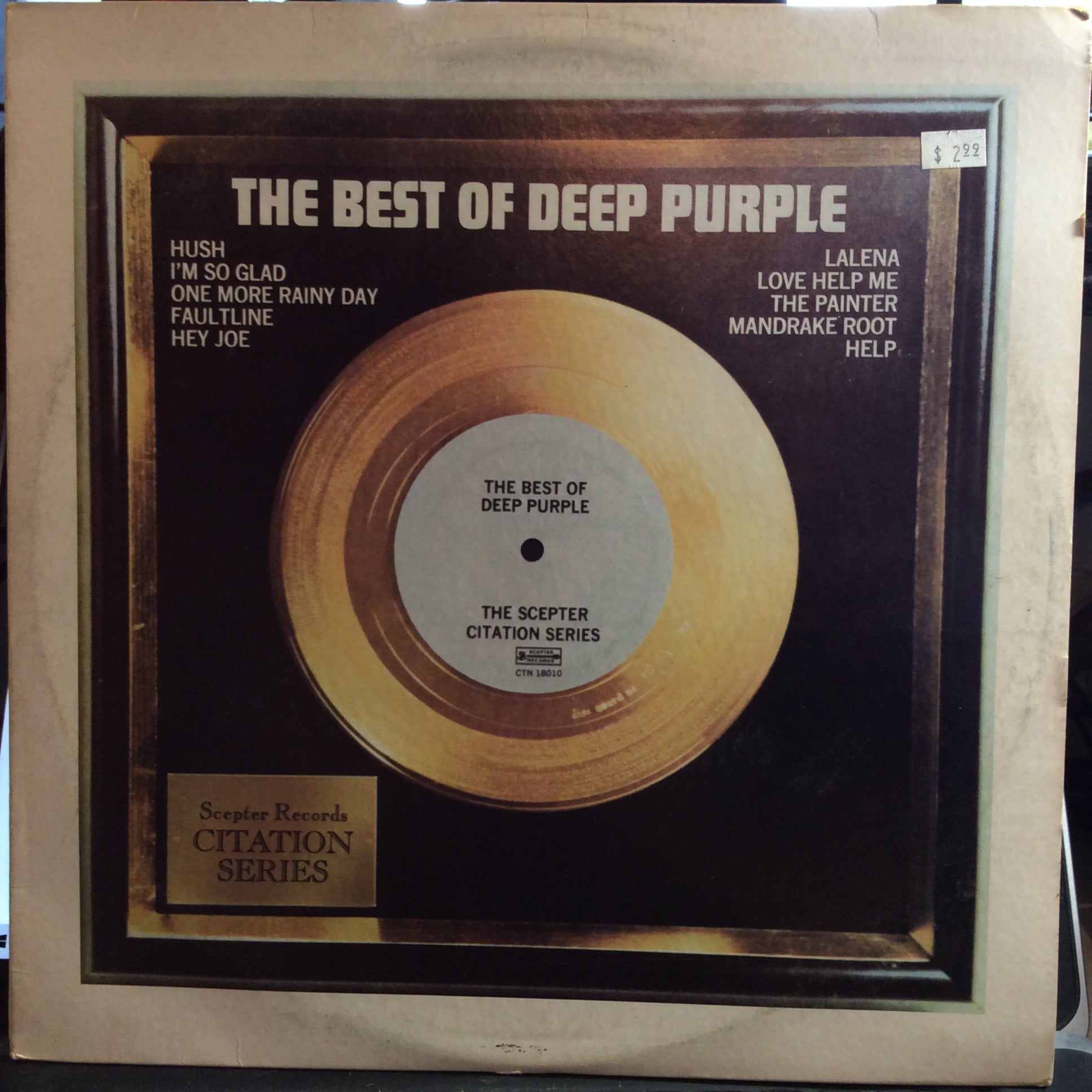 The Best Of Deep Purple (VINYL) | Very Good Plus (VG+) Very Good Plus (VG+) - ROCK / USED *VERY GOOD+*