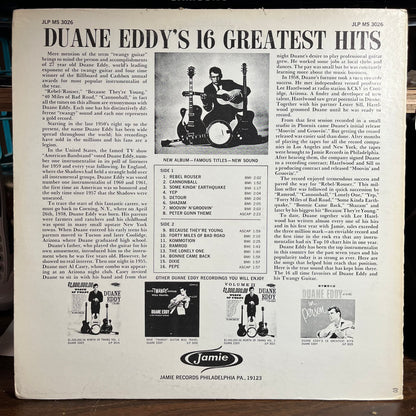Duane Eddy's 16 Greatest Hits (VINYL) | Very Good Plus Plus (VG++) Excellent (EX) - ROCK / USED *VERY GOOD++*