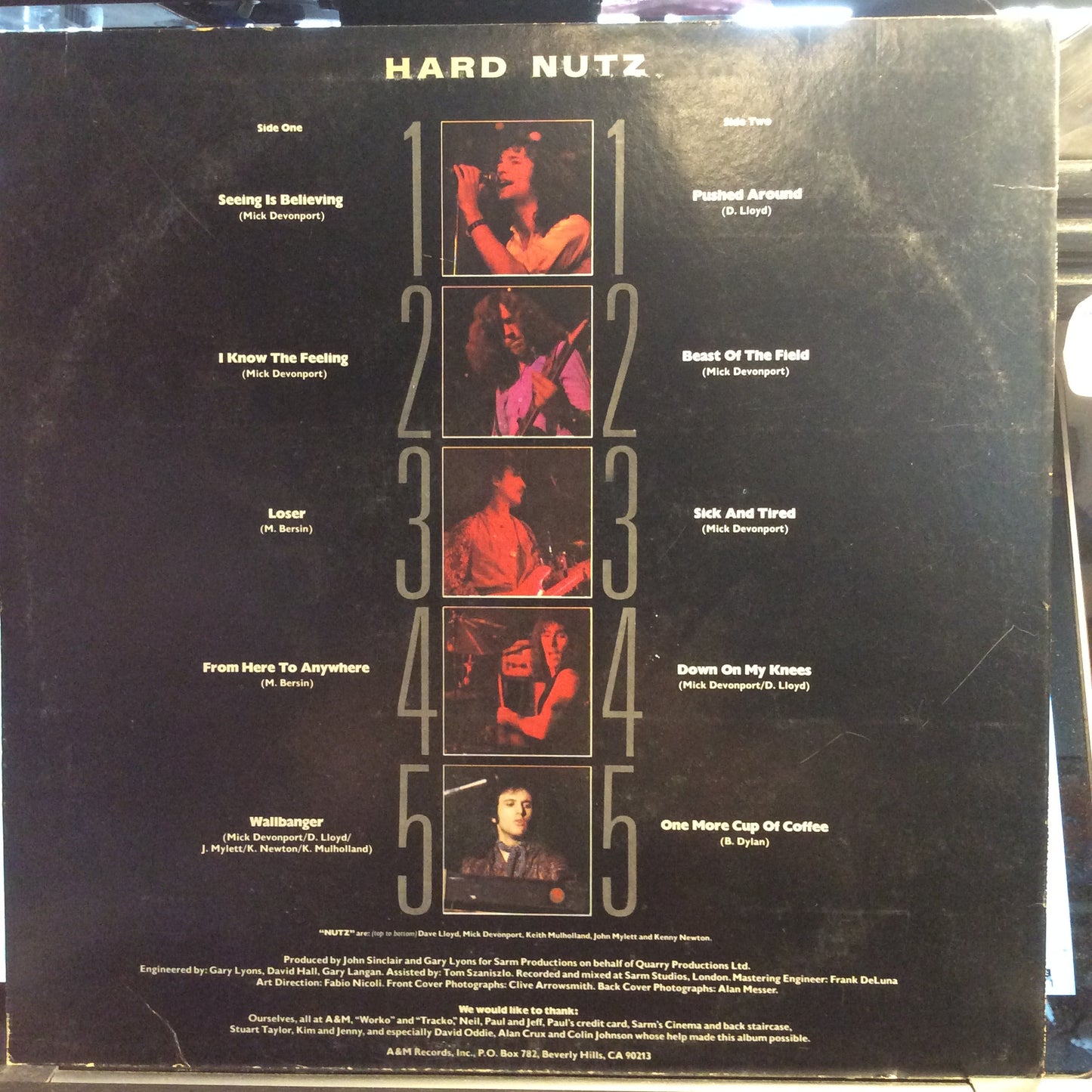Hard Nutz (VINYL) | Very Good Plus (VG+) Very Good Plus (VG+) - ROCK / USED *VERY GOOD+*