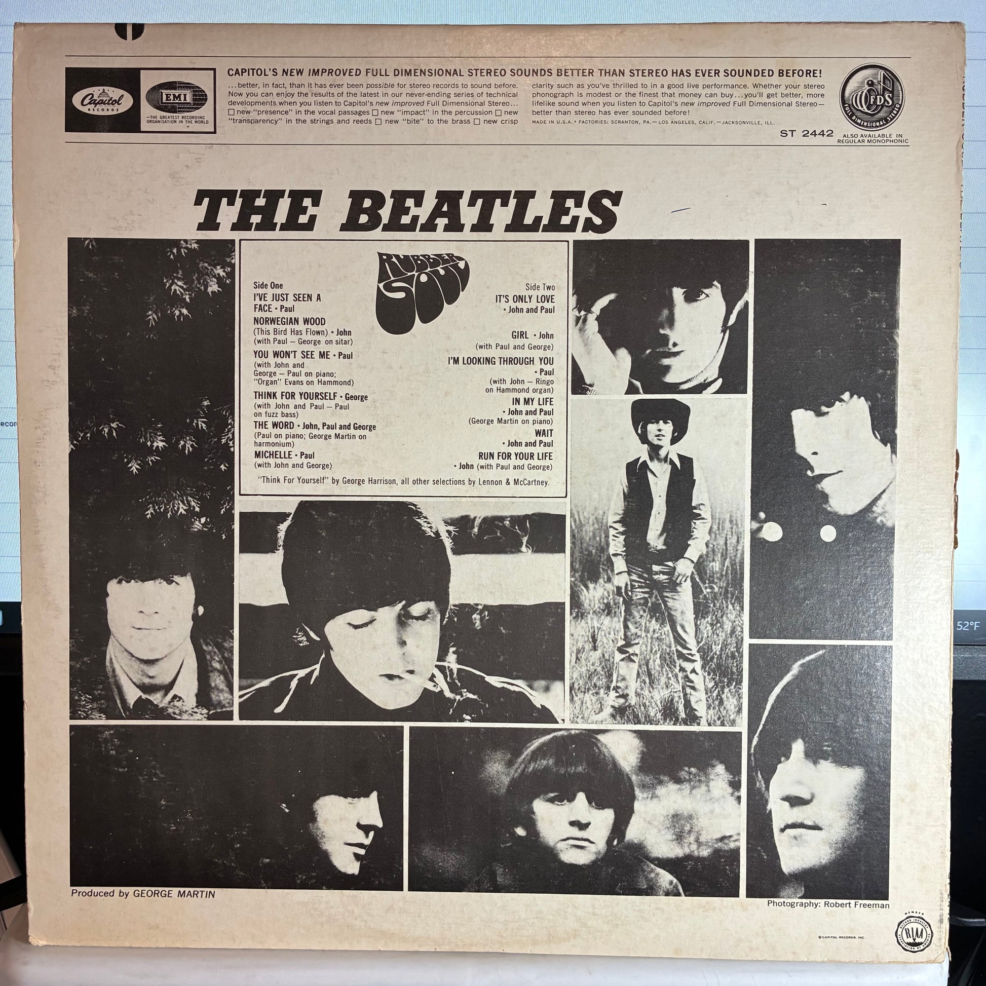 The Beatles - Rubber Soul (VINYL) | Very Good Plus (VG+) Very Good Plus (VG+) - ROCK / USED *VERY GOOD+*