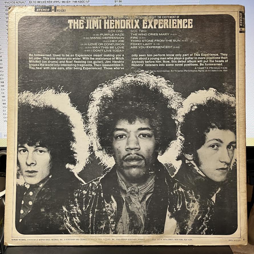Are You Experienced? (VINYL) | Very Good Plus (VG+) Very Good (VG) - ROCK / USED *VERY GOOD+*
