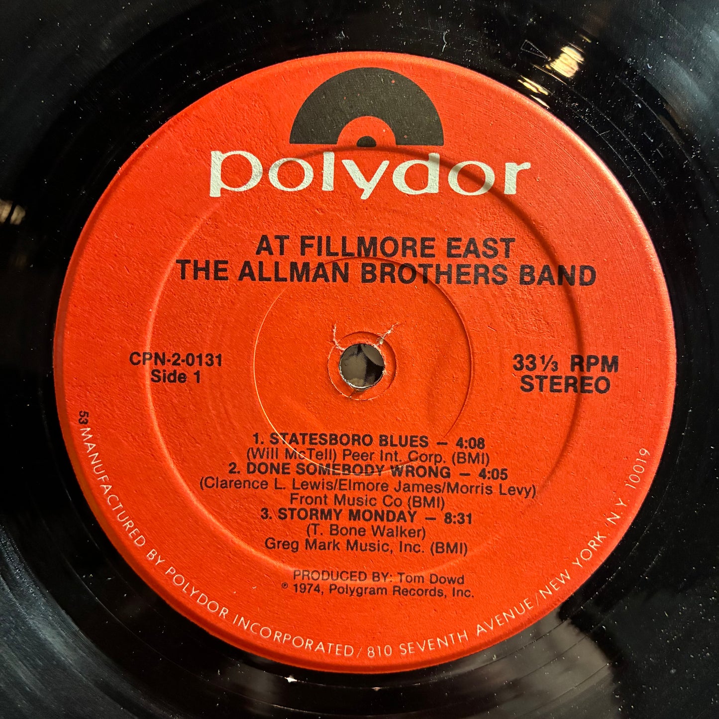 The Allman Brothers Band At Fillmore East (2x VINYL) | Very Good Plus (VG+) Excellent (EX) - ROCK / USED *VERY GOOD+*