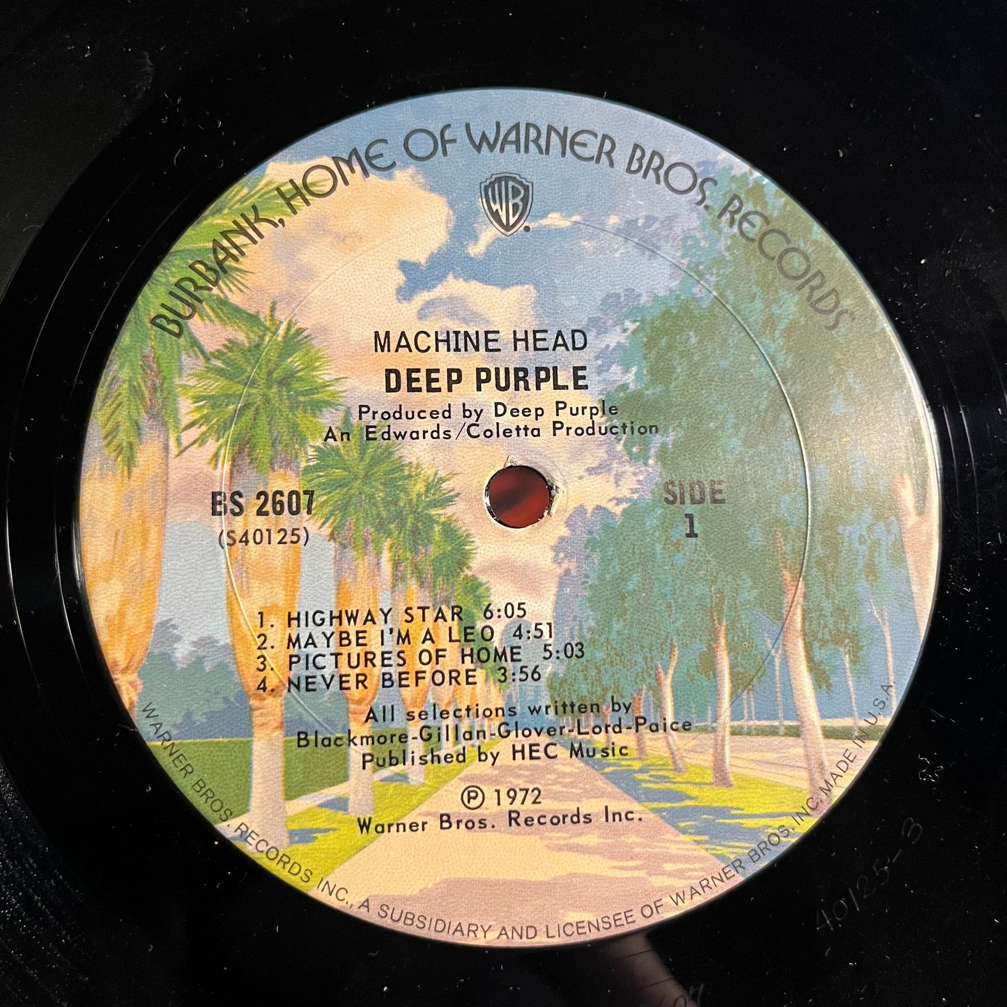Deep Purple Machine Head LP Very Good Plus (VG+) Near Mint (NM or M-)