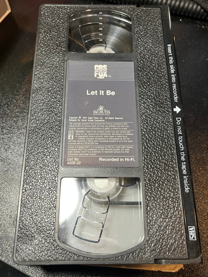 Let It Be (VHS TAPE) | - ROCK / USED *VERY GOOD+*