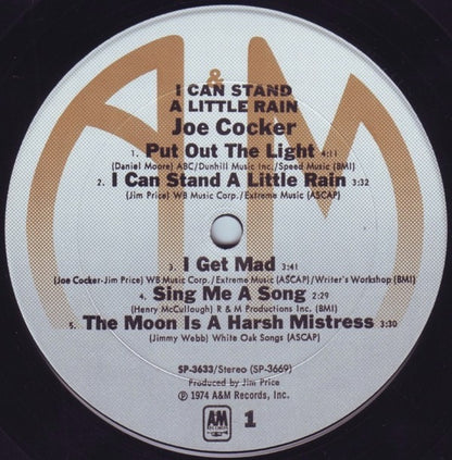 Joe Cocker - I Can Stand A Little Rain *PITMAN* | Very Good Plus (VG+) Very Good (VG) - ROCK / USED *VERY GOOD++*