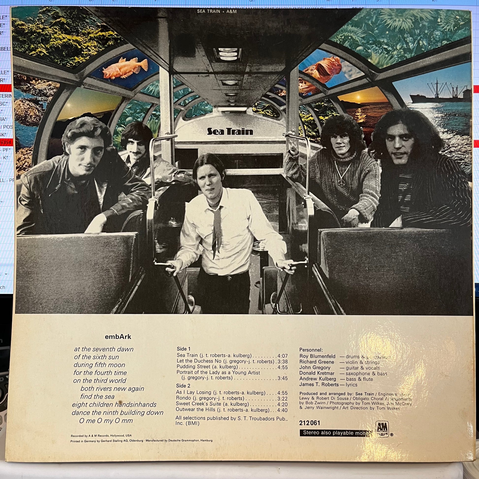 Seatrain - Sea Train *GERMANY* | Very Good Plus (VG+) Excellent (EX) - ROCK / USED *VERY GOOD++*