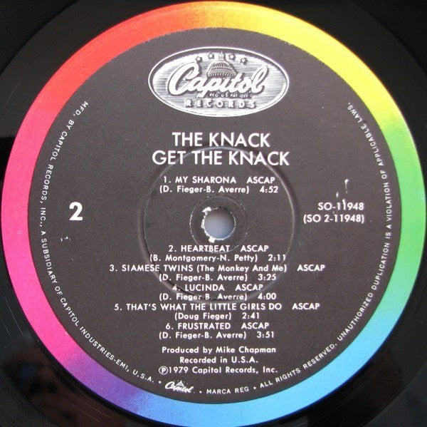 The Knack (3) - Get The Knack *WINCHESTER/WALLY* | Very Good Plus (VG+) Excellent (EX) - ROCK / USED *VERY GOOD+*