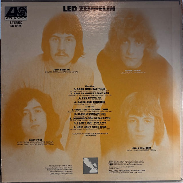Led Zeppelin (VINYL) | Very Good (VG) Excellent (EX) - ROCK / USED *VERY GOOD*