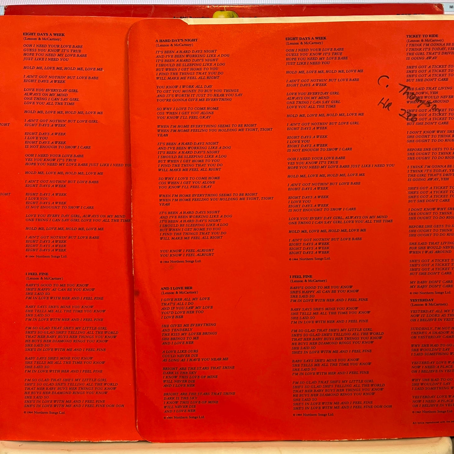 The Beatles - 1962-1966 *UK/RED* | Very Good (VG) Excellent (EX) - ROCK / USED *VERY GOOD*