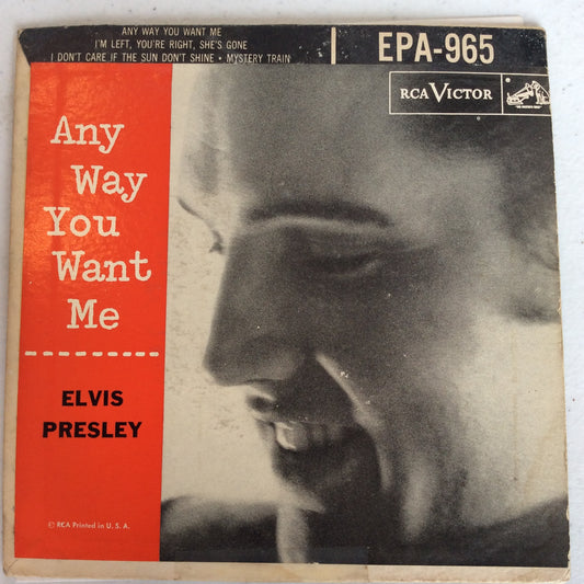 Any Way You Want Me (7" VINYL) | Very Good (VG) Very Good (VG) - ROCK / USED *VERY GOOD*