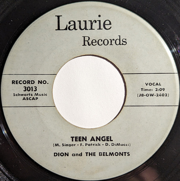 Teen Angel / I Wonder Why (7" VINYL) | Very Good (VG) Generic - ROCK / USED *VERY GOOD*