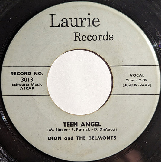 Teen Angel / I Wonder Why (7" VINYL) | Very Good (VG) Generic - ROCK / USED *VERY GOOD*