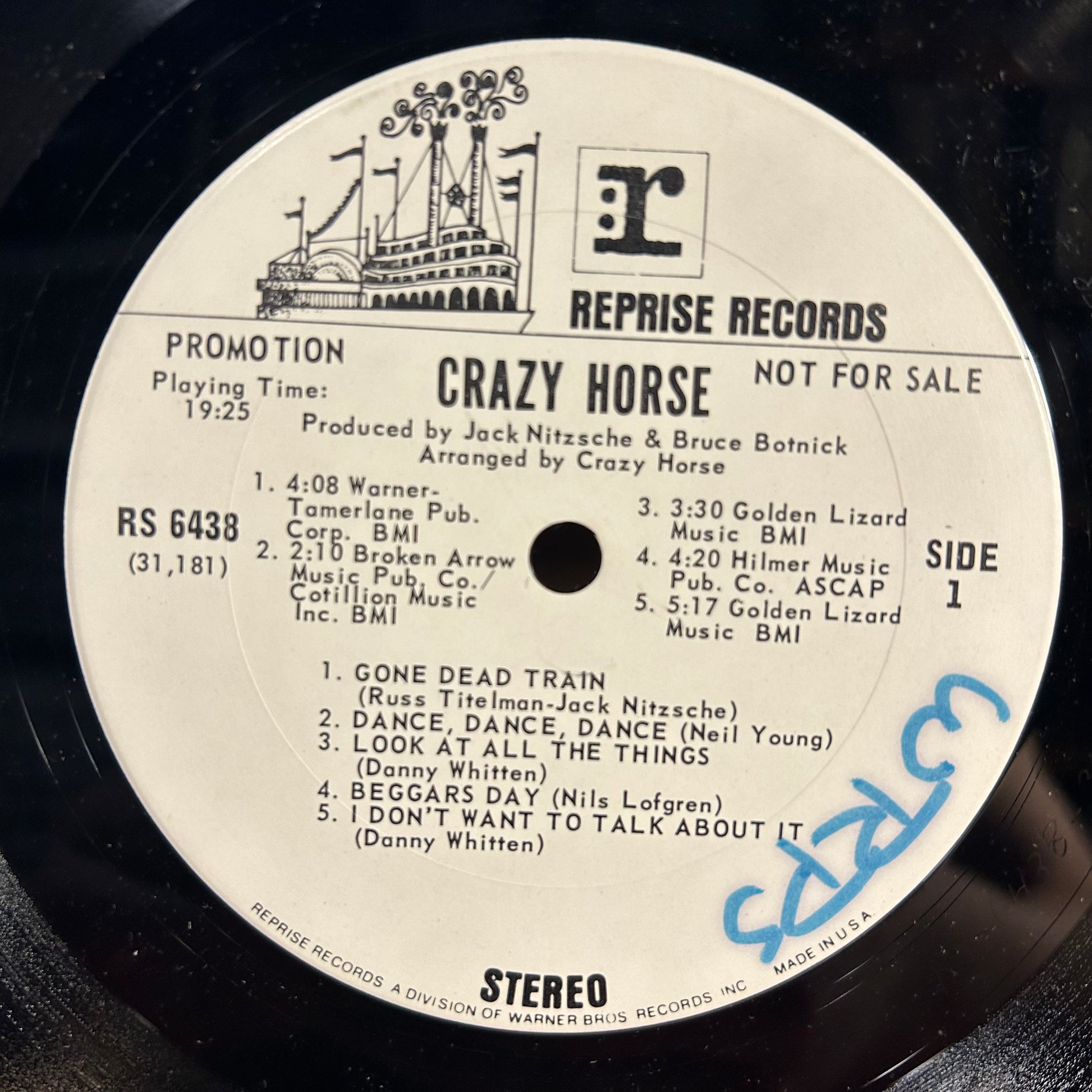 Crazy Horse - Crazy Horse *PROMO* | Very Good (VG) Good Plus (G+) - ROCK / USED *VERY GOOD*