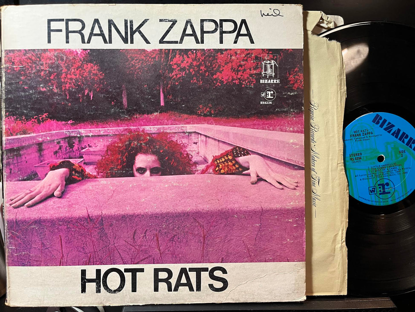 Frank Zappa - Hot Rats (VINYL) | Very Good (VG) Very Good (VG) - ROCK / USED *VERY GOOD*