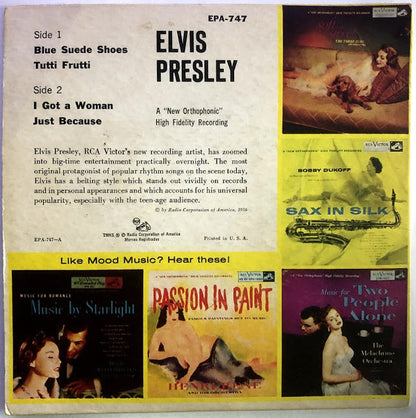 Elvis Presley (7" VINYL) | Very Good (VG) Excellent+ (EX+) - ROCK / USED *VERY GOOD*