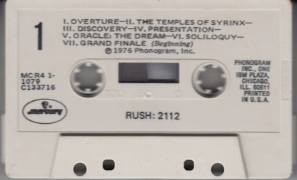 Rush - 2112 (CASSETTE) | Very Good (VG) Excellent (EX) - ROCK / USED *VERY GOOD*