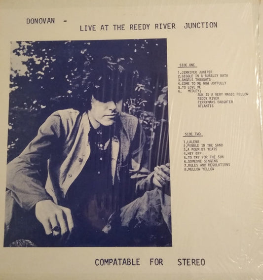 Donovan Live At The Reedy River Junction *UNOFFICIAL* LP Very Good (VG) Very Good Plus (VG+)