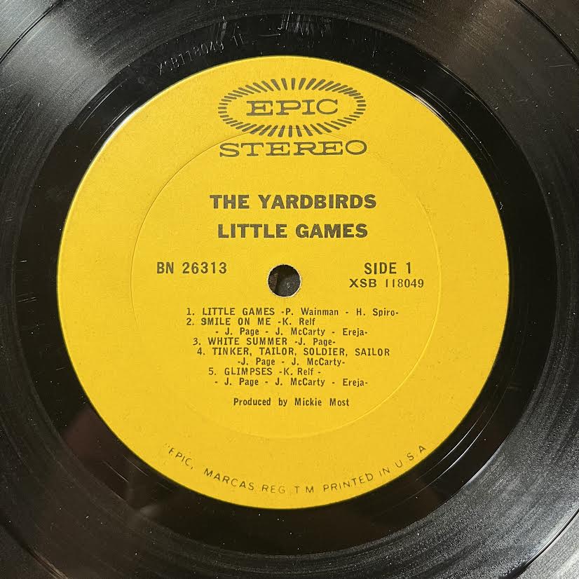 Little Games (VINYL) | Very Good (VG) Very Good Plus (VG+) - ROCK / USED *VERY GOOD*