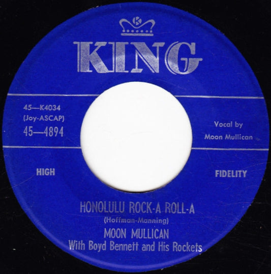 Moon Mullican - Honolulu Rock-A Roll-A / Seven Nights To Rock | Very Good (VG) Generic - ROCK / USED *VERY GOOD*