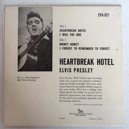 Heartbreak Hotel (7" VINYL) | Very Good (VG) Excellent (EX) - ROCK / USED *VERY GOOD*