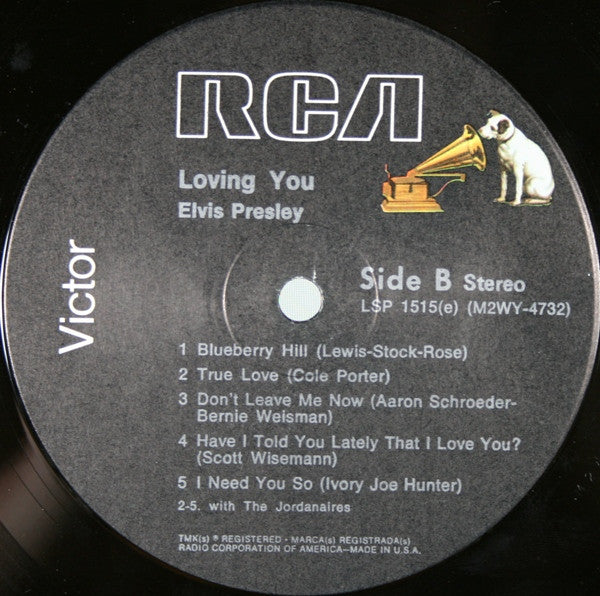 Elvis Presley - Loving You *INDIANAPOLIS* | Very Good (VG) Very Good (VG) - ROCK / USED *VERY GOOD*