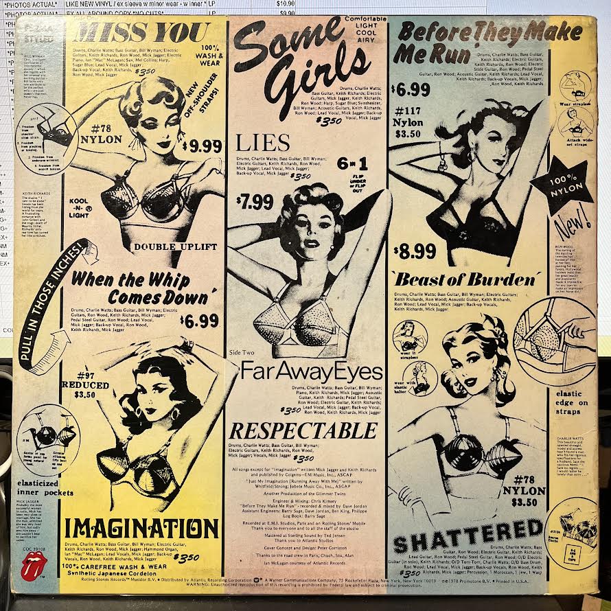 Some Girls (VINYL) | Very Good (VG) Excellent+ (EX+) - ROCK / USED *VERY GOOD*