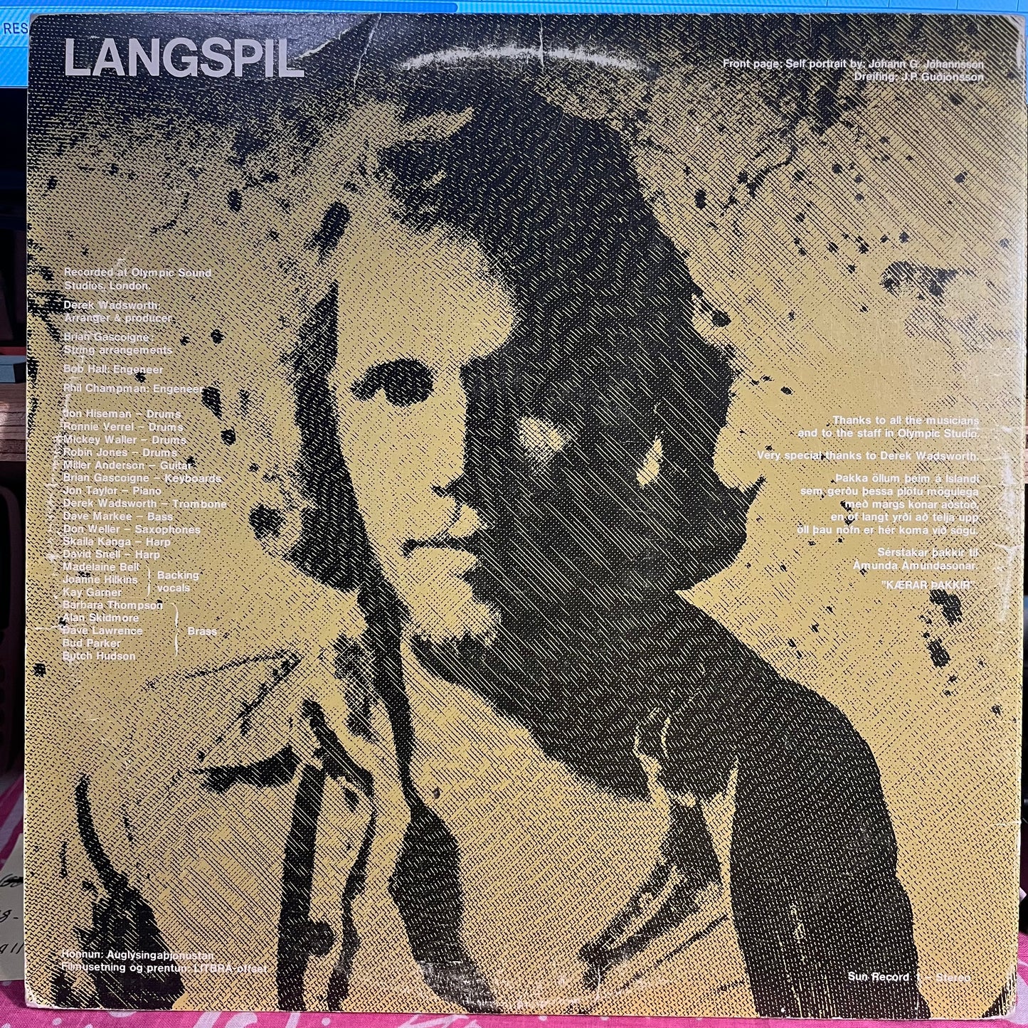 Jóhann G. Jóhannsson - Langspil *ICELAND* | Very Good (VG) Very Good Plus (VG+) - ROCK / USED *VERY GOOD*