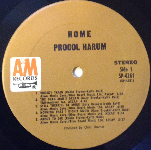 Procol Harum - Home | Very Good (VG) Very Good (VG) - ROCK / USED *VERY GOOD*